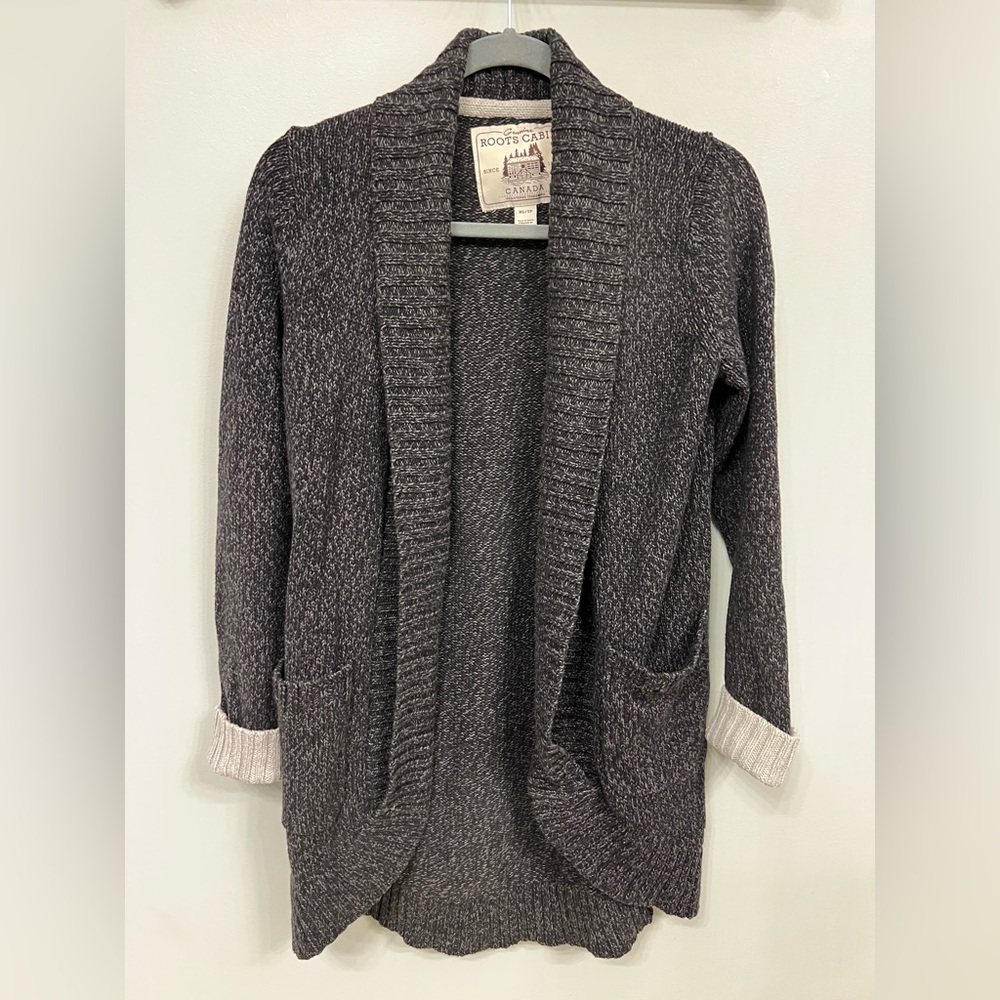 ROOTS Genuine Roots Cabin Canada‎ Oversized Cardigan Sweater Wrap